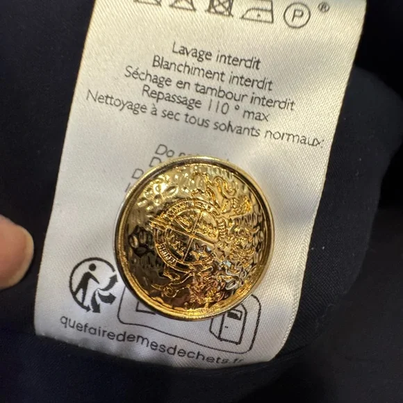 Sezane Peter Skirt in Navy Blue NWT Size 14 - Picture 13 of 16